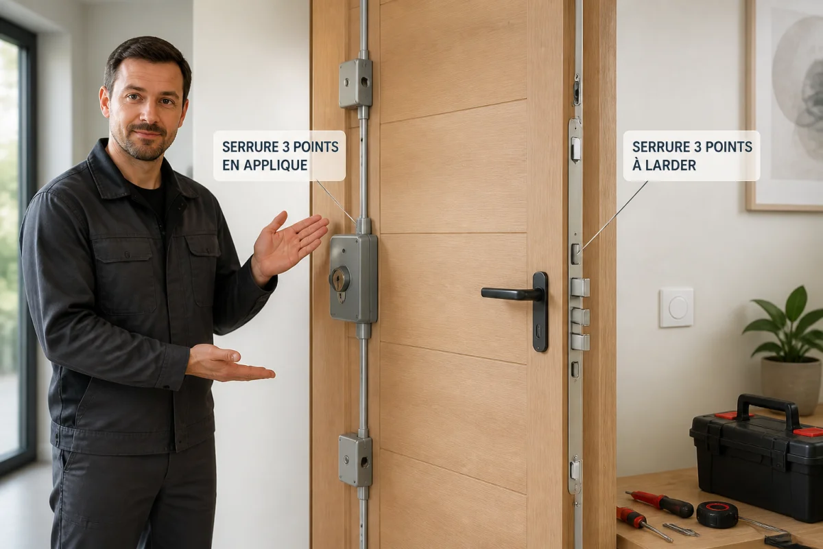 changer une serrure de porte 3 points