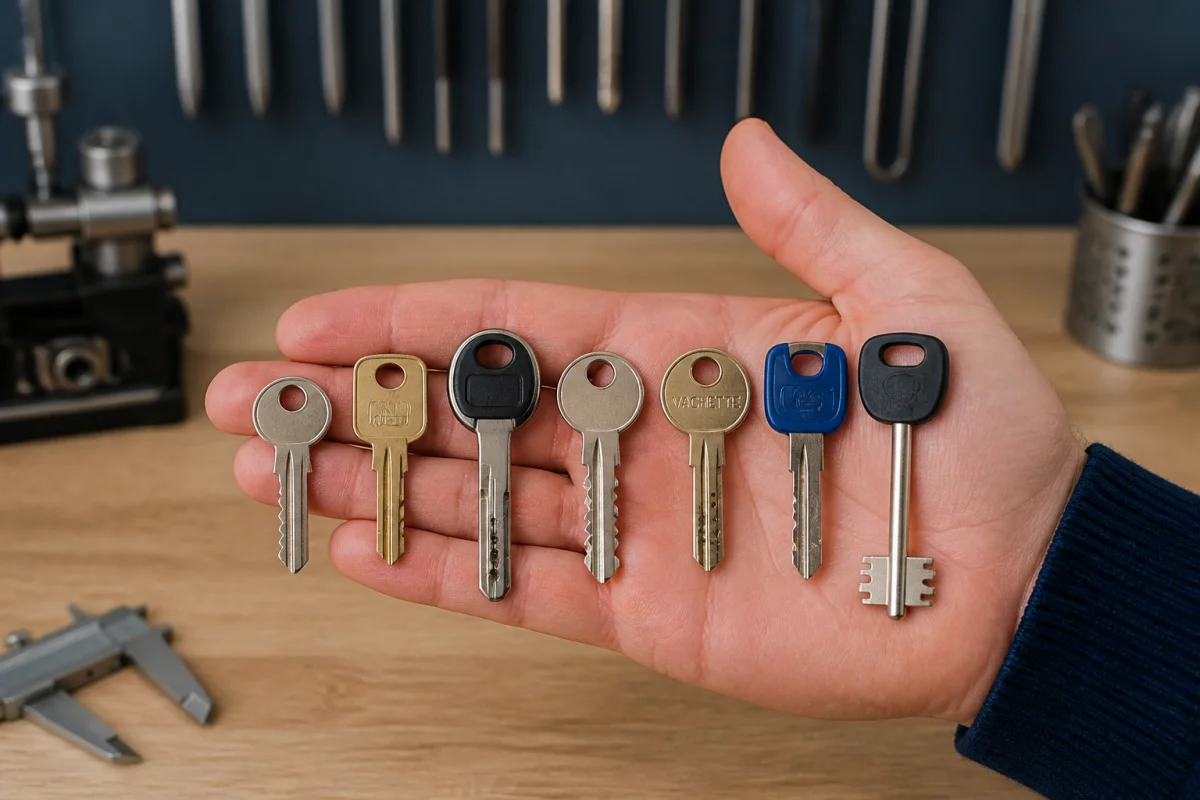 Types de clés de serrure et comment bien les reconnaître