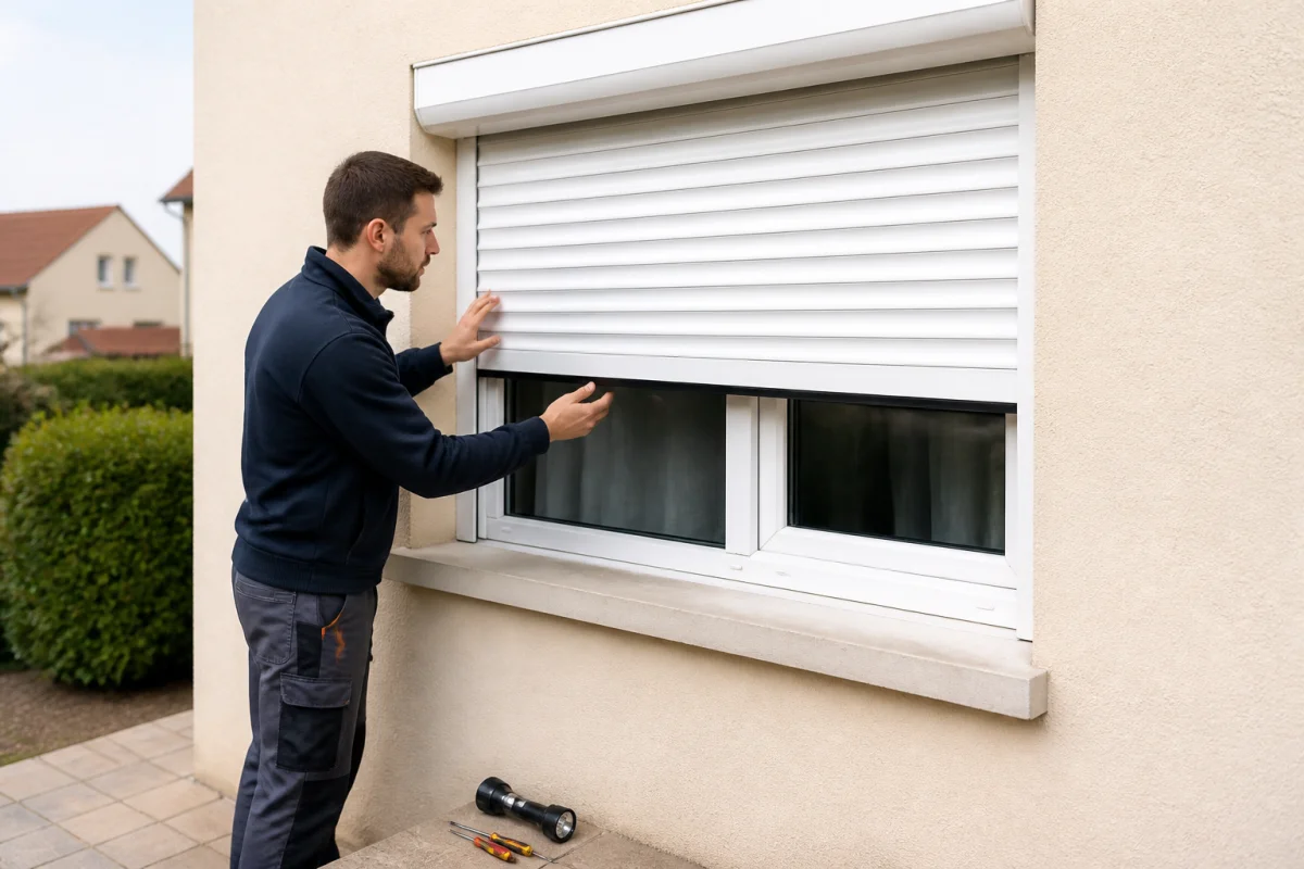 Dépannage de volet roulant bloqué